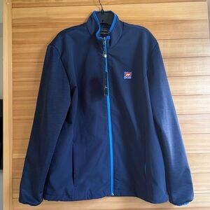 Stylish Dark Blue Windbreaker for Men